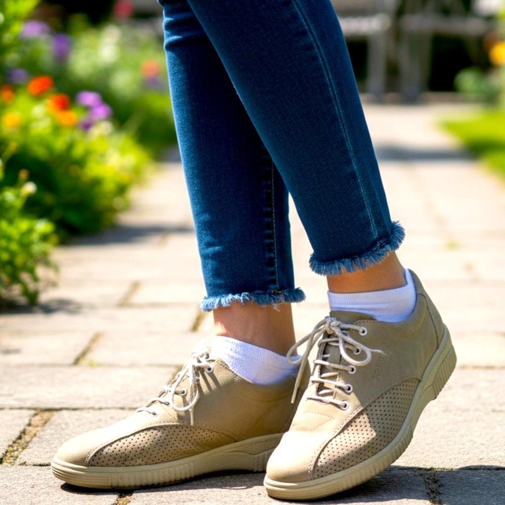 Rieker Antistress Women’s Walking Shoes Sneakers Lace Up Non Slip Lightweight